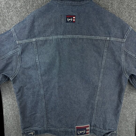 VTG Phat Farm Denim Jacket Men XL Buttons Y2K Streetwear Hip Hop 90's 00's - Picture 11 of 16